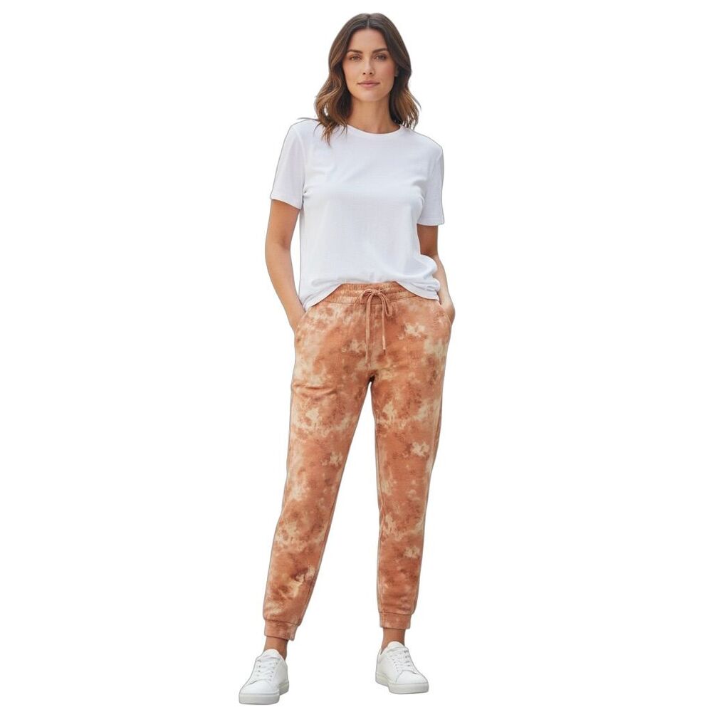 Zenana Plus Size 1X Tie Dye Jogger Lounge Pants Drawstring Women's Casual